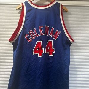 Throwback Vintage Champion New Jersey Nets Derrick Coleman Jersey (Size …